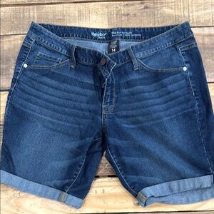 Mossimo Supply Co. Dark Blue Jean Shorts